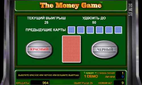 Риск-игра в слоте The Money Game